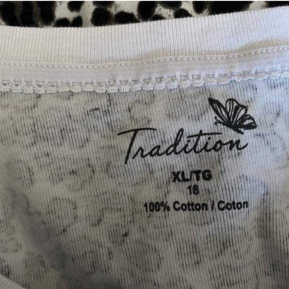 NWOT Tradition LEOPARD PRINT Cotton T-shirt, XL Fall Sale - Picture 5 of 5